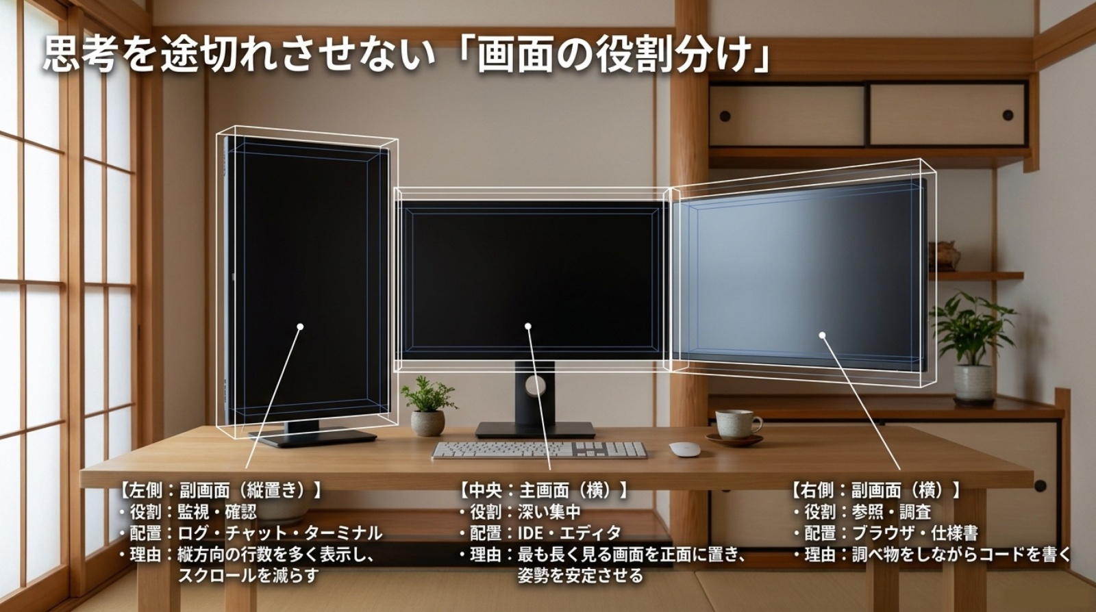 現役SEのPCモニター環境｜作業効率を上げる画面構成と周辺機器