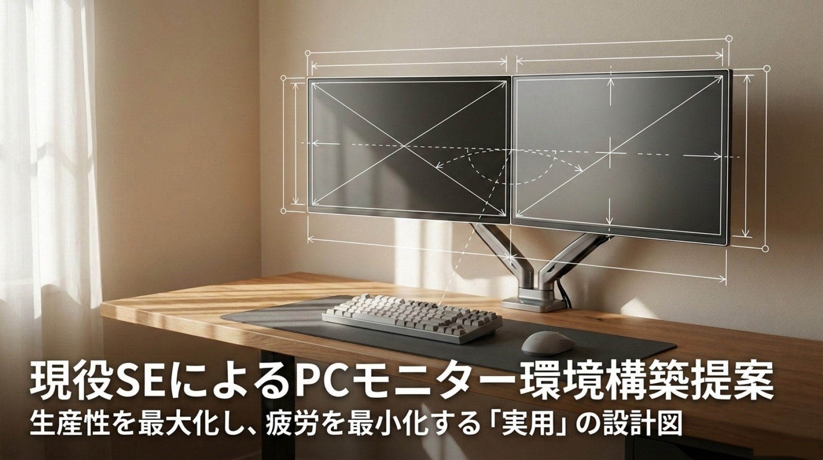 現役SEのPCモニター環境｜作業効率を上げる画面構成と周辺機器